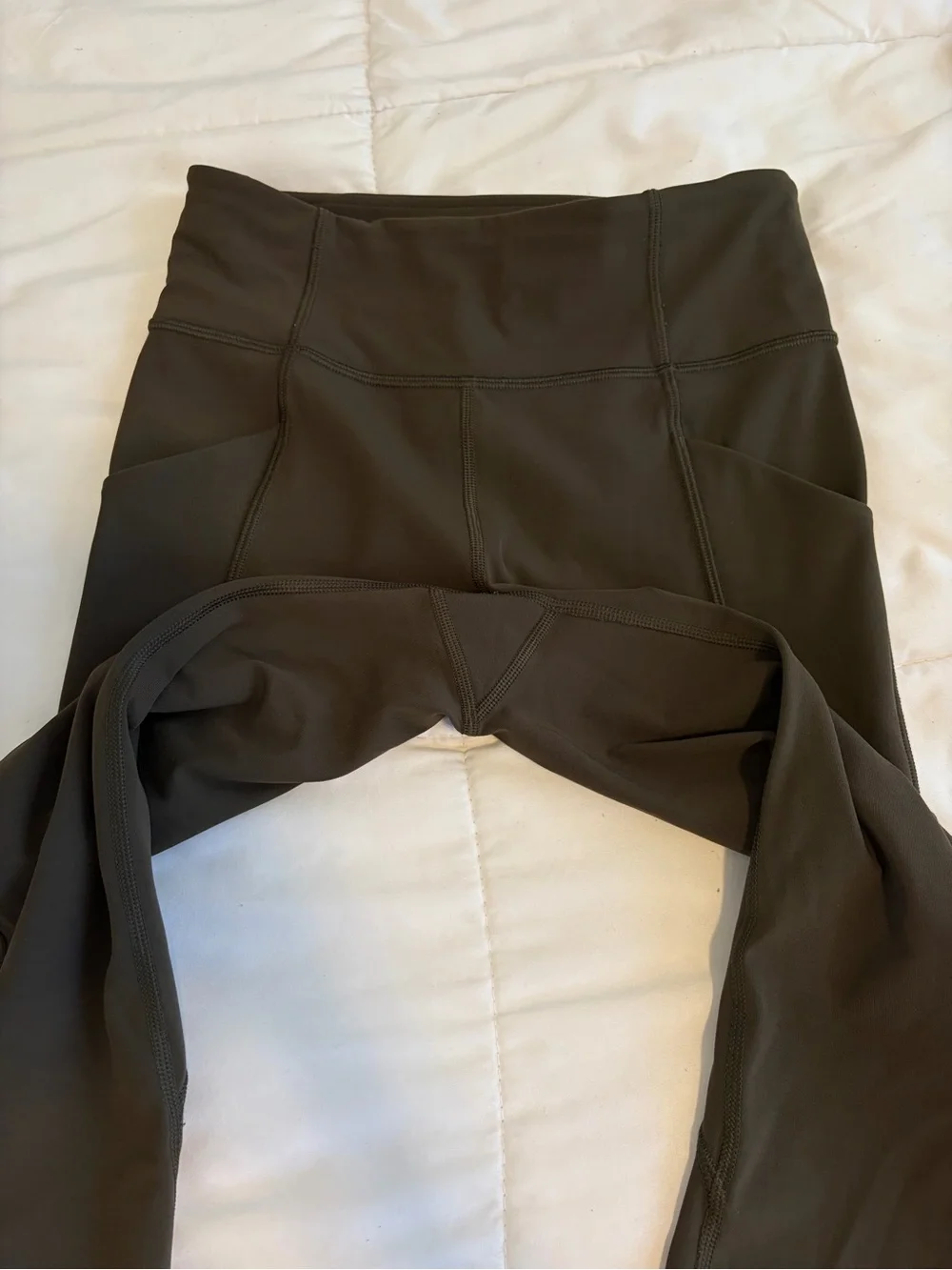 Lululemon Green Time to Sweat Leggings (size 4)